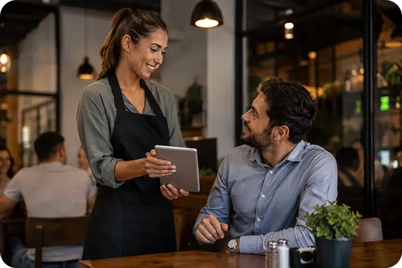 Restaurant feedback software demonstration